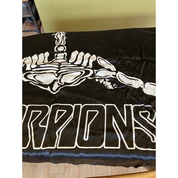 Vintage Black Flag/Banner Silk Wall Tapestry - Scorpions - Picture 5 of 10
